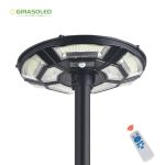UFO， solar garden light, solar yard light, solar lighting, Solar smart light, waterproof, dust proof, tough weather resistance, IP65, RGB decorative ring, ultra bright LEDs. motion sensor control, remote controller