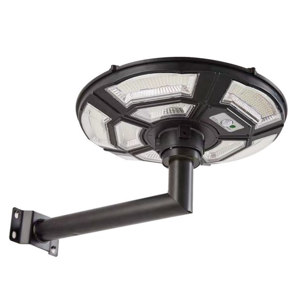 UFO， solar garden light, solar yard light, solar lighting, Solar smart light, waterproof, dust proof, tough weather resistance, IP65, RGB decorative ring, ultra bright LEDs. motion sensor control, remote controller
